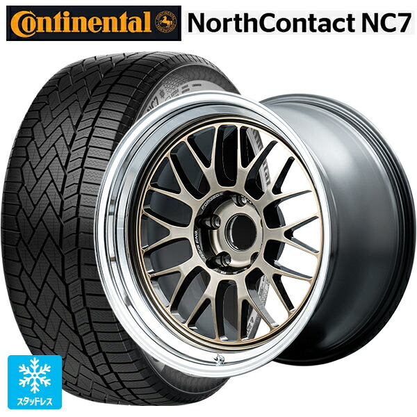 235/55R19 105T XL コンチネンタル ノースコンタクトNC7 正規品 # レイズ ボルクレーシング 21A スペック-SR SR 19-8.5J 国産車用 スタッドレスタイヤホイール4本セット|タイヤホイール専門店コニシタイヤ