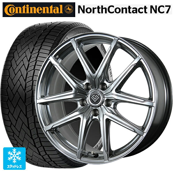 トヨタ クラウンエステート()用 235/55R19 105T XL コンチネンタル ノースコンタクトNC7 正規品 トピー ロンギヌス アールイーエックス H/S 新品スタッドレスタイヤホイール 4本セット