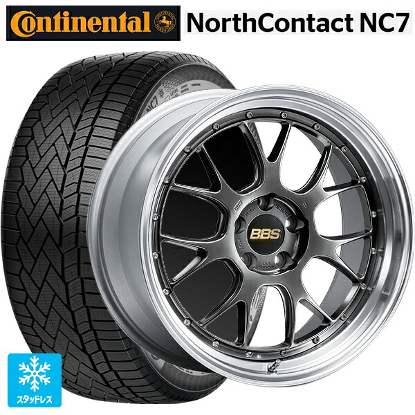 マツダ CX-80(KL5/KL3系)用 235/55R19 105T XL コンチネンタル ノースコンタクトNC7 正規品 BBS LM-R DB-SLD 新品スタッドレスタイヤホイール 4本セット