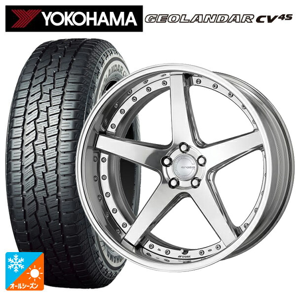 225/55R19 99V ヨコハマ ジオランダー CV 4S G061 正規品 ワーク グノーシス CVF PP2 19-8J 国産車用 オールシーズンタイヤホイール4本セット