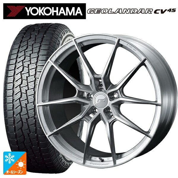 トヨタ RAV4(50系)用 225/60R18 104V XL ヨコハマ ジオランダー CV 4S G061 正規品 ウェッズ エフゼロ FZ-6 ブラッシュド 新品オールシーズンタイヤホイール 4本セット|タイヤホイール専門店コニシタイヤ