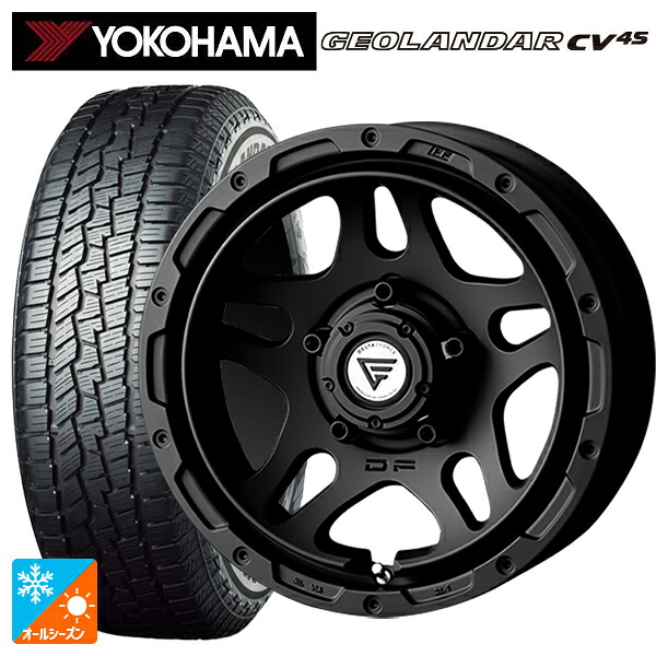 215/65R16 98H ヨコハマ ジオランダー CV 4S G061 正規品 エクシズルライン デルタフォース オーバーランダー マットブラック 16-6J 国産車用 オールシーズンタイヤホイール4本セット|タイヤホイール専門店コニシタイヤ