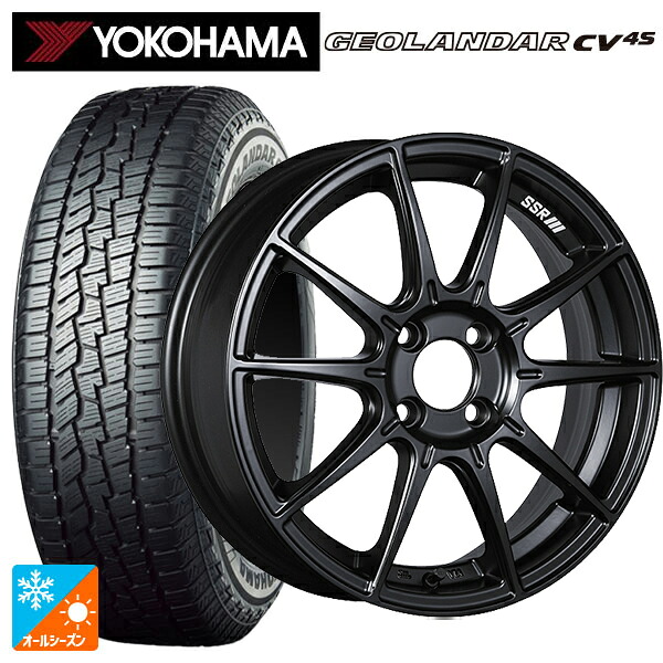 225/55R17 101V XL ヨコハマ ジオランダー CV 4S G061 正規品 タナベ SSR GT X01 フラットブラック 17-7J 国産車用 オールシーズンタイヤホイール4本セット 126,820円