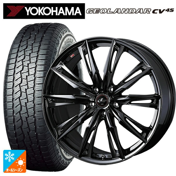 トヨタ bZ4X(11/15系)用 235/60R18 107V XL ヨコハマ ジオランダー CV 4S G061 正規品 ウェッズ レオニス GX HYPER BMC 新品オールシーズンタイヤホイール 4本セット