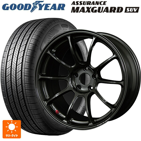 225/55R18 98V グッドイヤー アシュアランス マックスガード SUV レイズ ボルクレーシング ZE40 MM 18-7.5J 国産車用 サマータイヤホイール4本セット|タイヤホイール専門店コニシタイヤ