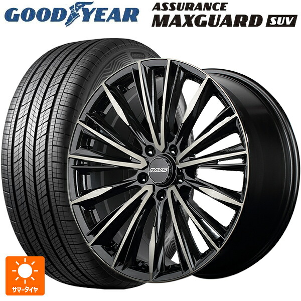 225/55R19 99V グッドイヤー アシュアランス マックスガード SUV レイズ ベルサス クラフトコレクション ヴォウジェ リミテッド 6EZ 19-8J 国産車用 サマータイヤホイール4本セット