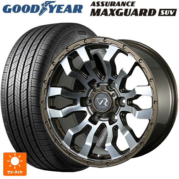 265/65R17 112H グッドイヤー アシュアランス マックスガード SUV トピー ヴァブロ RR-01 Br/P 17-8J 国産車用 サマータイヤホイール4本セット｜タイヤホイール専門店コニシタイヤ