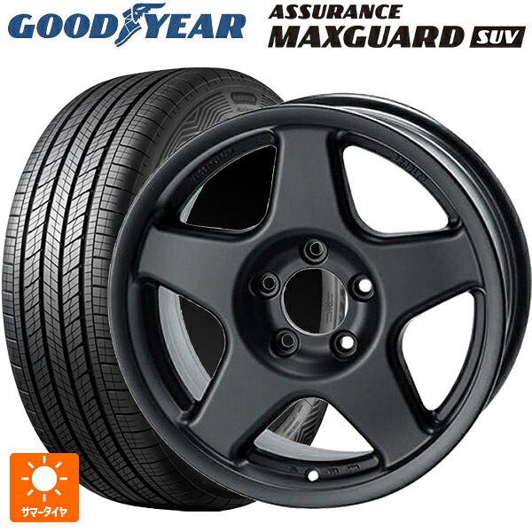 225/70R16 103H グッドイヤー アシュアランス マックスガード SUV 4×4エンジニアリング ブラッドレーV マットブラック 16-6J 国産車用 サマータイヤホイール4本セット|タイヤホイール専門店コニシタイヤ
