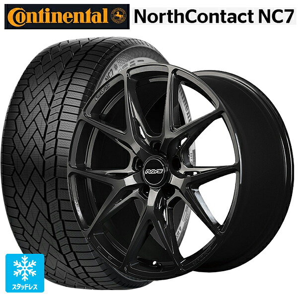 トヨタ クラウンエステート(AZSH38/39)用 235/55R19 105T XL コンチネンタル ノースコンタクトNC7 正規品 # レイズ RS VV21S # BXZ 新品スタッドレスタイヤホイール 4本セット｜タイヤホイール専門店コニシタイヤ
