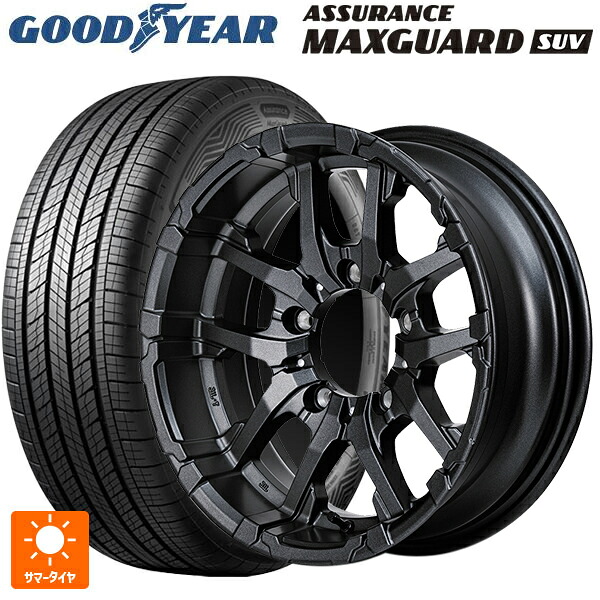 スズキ ジムニーシエラ(74系)用 225/70R16 103H グッドイヤー アシュアランス マックスガード SUV エムアイディー ナイトロパワー M26 クロスファング バレルブラック/ドリルド 新品サマータイヤホイール 5本セット｜タイヤホイール専門店コニシタイヤ 105,710円