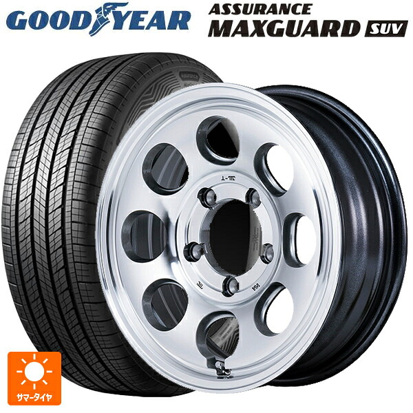 スズキ ジムニーノマド(JC74W)用 215/70R16 100H グッドイヤー アシュアランス マックスガード SUV エムアイディー ガルシア パーム8 メタリックグレー/ポリッシュ 新品サマータイヤホイール 4本セット 165,710円