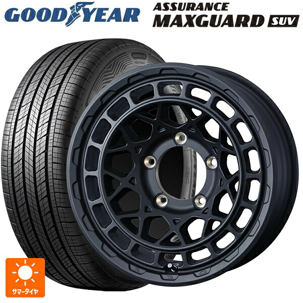215/70R16 100H グッドイヤー アシュアランス マックスガード SUV ウェッズ マッドヴァンス X タイプM フルマットブラック 16-6J 国産車用 サマータイヤホイール4本セット|タイヤホイール専門店コニシタイヤ