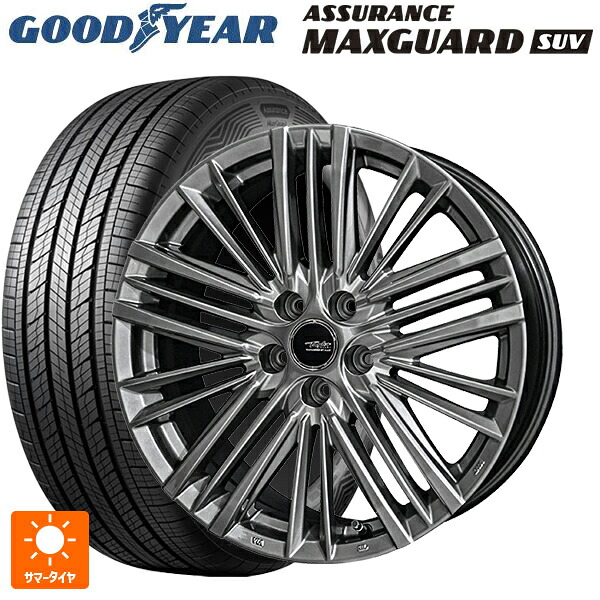 トヨタ クラウンエステート(AZSH38/39)用 235/60R18 107W XL グッドイヤー アシュアランス マックスガード SUV 共豊 テイラー TL1 ハイパーメタルブラック 新品サマータイヤホイール 4本セット｜タイヤホイール専門店コニシタイヤ