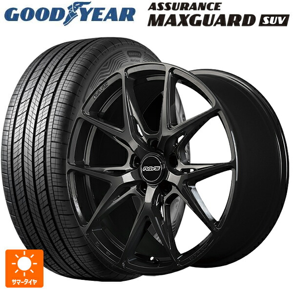 215/50R18 92V グッドイヤー アシュアランス マックスガード SUV レイズ RS VV21S BXZ 18-8J 国産車用 サマータイヤホイール4本セット