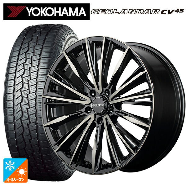 トヨタ bZ4X(11/15系)用 235/60R18 107V XL ヨコハマ ジオランダー CV 4S G061 正規品 レイズ ベルサス クラフトコレクション ヴォウジェ リミテッド 6EZ 新品オールシーズンタイヤホイール 4本セット