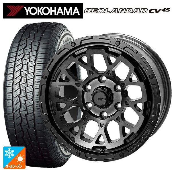 215/65R16 98H ヨコハマ ジオランダー CV 4S G061 正規品 4×4エンジニアリング エアーG ロックス ゴーストエディション ゴーストエディション 16-7J 国産車用 オールシーズンタイヤホイール4本セット