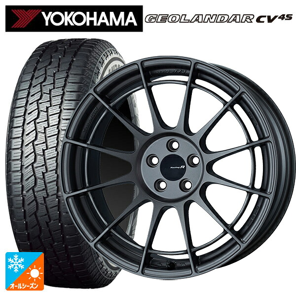 235/60R18 107V XL ヨコハマ ジオランダー CV 4S G061 正規品 エンケイ レーシングレボリューション NT03RR マットダークガンメタリック 18-9J 国産車用 オールシーズンタイヤホイール4本セット｜タイヤホイール専門店コニシタイヤ 166,760円