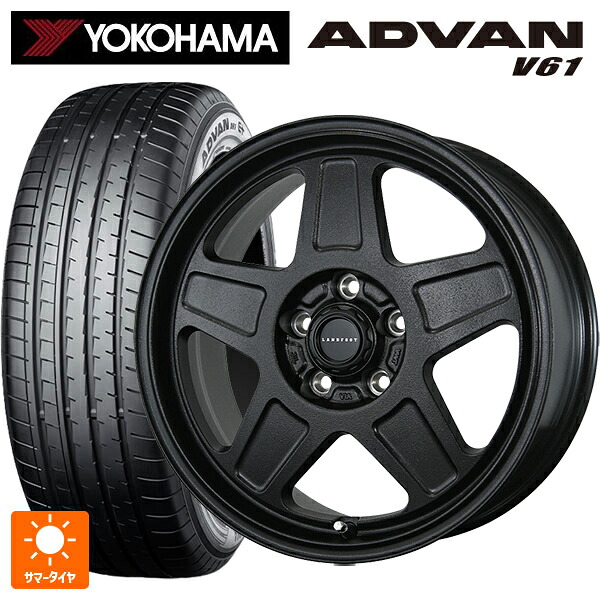 225/60R17 99H ヨコハマ アドバン V61 正規品 トピー ランドフット GWD R/B 17-7J 国産車用 サマータイヤホイール4本セット|タイヤホイール専門店コニシタイヤ