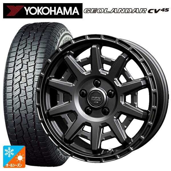 215/55R17 98V ヨコハマ ジオランダー CV 4S G061 正規品 共豊 PPX D10X マットダークガンメタリック 17-7J 国産車用 オールシーズンタイヤホイール4本セット｜タイヤホイール専門店コニシタイヤ