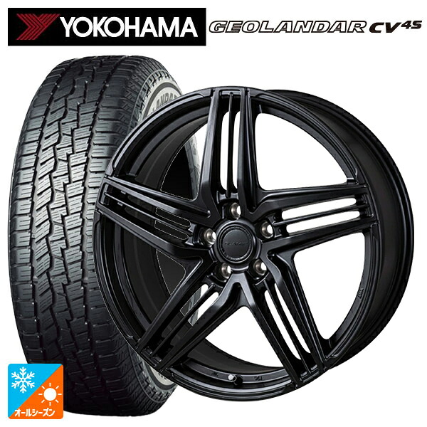 トヨタ クラウンクロスオーバー(35系)用 225/60R18 104V XL ヨコハマ ジオランダー CV 4S G061 正規品 ジャパン三陽 グラミック LX S サテンブラック 新品オールシーズンタイヤホイール 4本セット｜タイヤホイール専門店コニシタイヤ