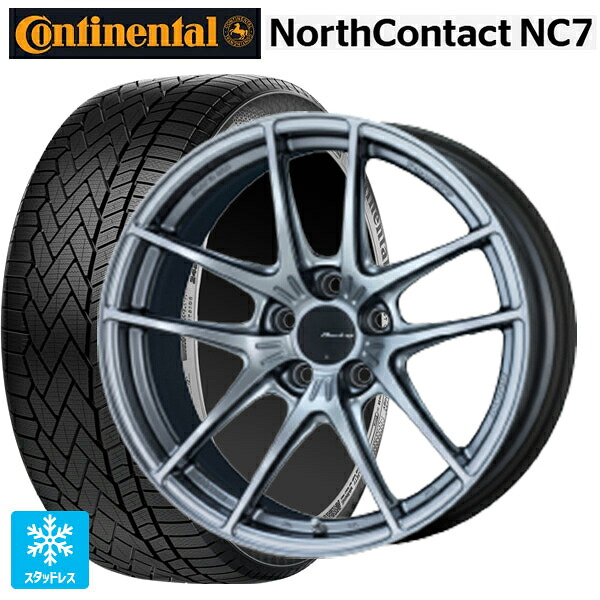 235/55R19 105T XL コンチネンタル ノースコンタクトNC7 正規品 エンケイ レーシング NVR5 SS 19-8.5J 国産車用 スタッドレスタイヤホイール4本セット 172,000円