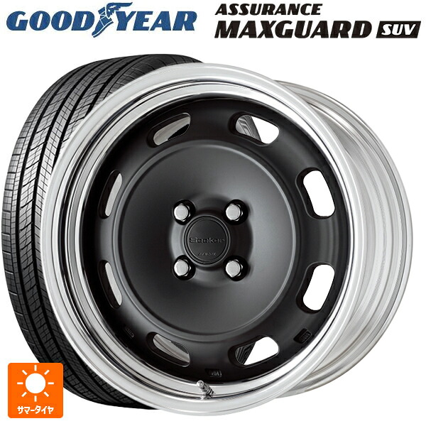 235/55R18 104V XL グッドイヤー アシュアランス マックスガード SUV ワーク シーカー DT MBL 18-8J 国産車用 サマータイヤホイール4本セット