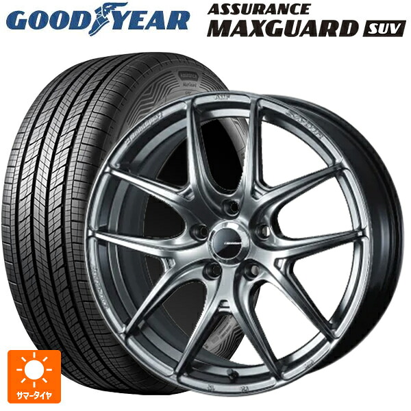 235/60R18 107W XL グッドイヤー アシュアランス マックスガード SUV ウェッズ ウェッズスポーツ SA 01R PSB 18-8J 国産車用 サマータイヤホイール4本セット