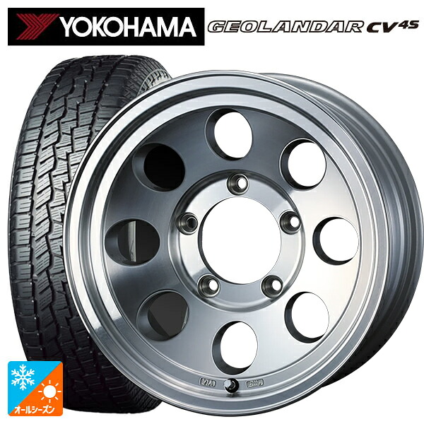 215/65R16 98H ヨコハマ ジオランダー CV 4S G061 正規品 ウェッズ ジムライン タイプ2 POL 16-6J 国産車用 オールシーズンタイヤホイール4本セット