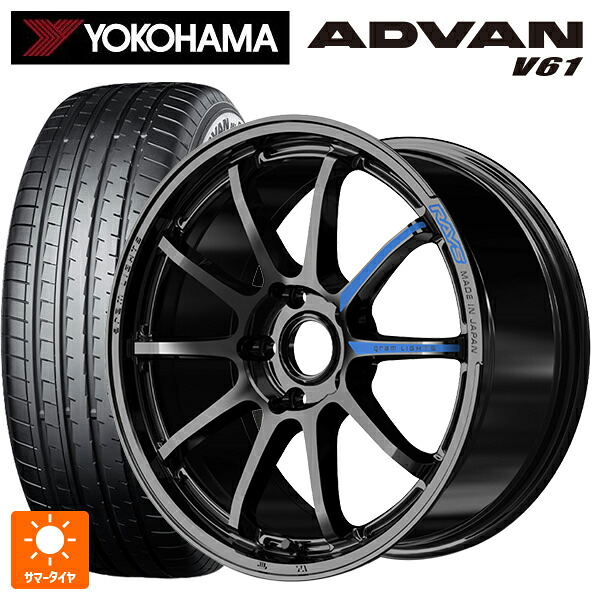 235/60R18 103V ヨコハマ アドバン V61 正規品 レイズ グラムライツ 57NR スペック M GX 18-8.5J 国産車用 サマータイヤホイール4本セット｜タイヤホイール専門店コニシタイヤ