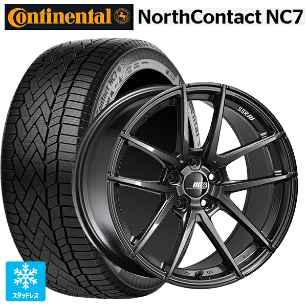 235/55R19 105T XL コンチネンタル ノースコンタクトNC7 正規品 # タナベ ライナー タイプ10 モノブロック ダークガンメタ 19-8J 国産車用 スタッドレスタイヤホイール4本セット｜タイヤホイール専門店コニシタイヤ