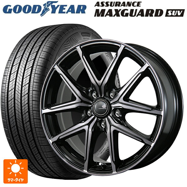 トヨタ アルファード(30系)用 225/60R17 99V グッドイヤー アシュアランス マックスガード SUV トピー セレブロ エフティ—05 ブラックポリッシュ/ブラッククリア 新品サマータイヤホイール 4本セット|タイヤホイール専門店コニシタイヤ