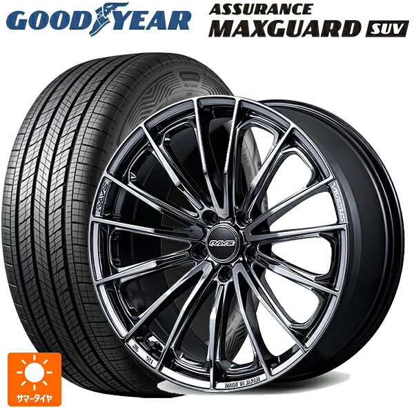 トヨタ ヴェルファイア(40系)用 225/55R19 99V グッドイヤー アシュアランス マックスガード SUV レイズ ベルサス ヴォウジェ SE SNJ 新品サマータイヤホイール 4本セット