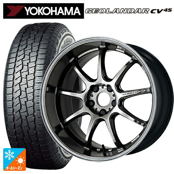 235/55R18 100V ヨコハマ ジオランダー CV 4S G061 正規品 ワーク エモーション D9R GTK 18-8.5J 国産車用 オールシーズンタイヤホイール4本セット