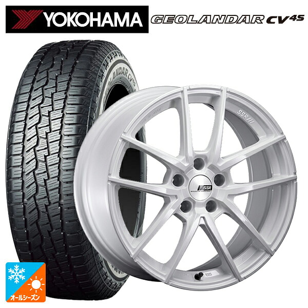 スバル フォレスター(SL系)用 225/55R18 98V ヨコハマ ジオランダー CV 4S G061 正規品 タナベ ライナー タイプ10 モノブロック ホワイト 新品オールシーズンタイヤホイール 4本セット|タイヤホイール専門店コニシタイヤ