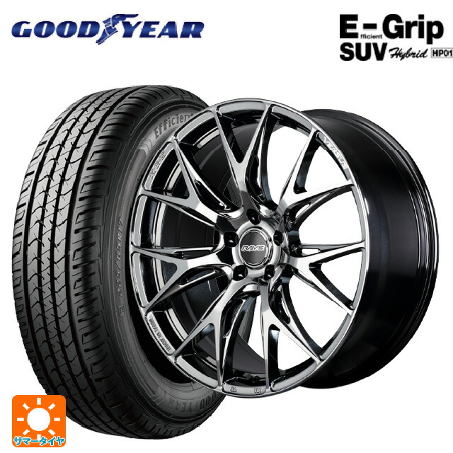 トヨタ bZ4X(11/15系)用 235/50R20 104W XL グッドイヤー エフィシェントグリップSUV HP01 レイズ ベルサス VV27S YNJ 新品サマータイヤホイール 4本セット