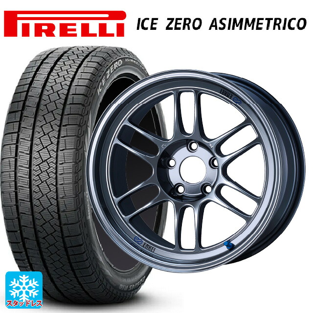 在庫有 2024年製 215/45R17 91H XL ピレリ アイスゼロ アシンメトリコ 正規品 エンケイ レーシング RPF1 # SBC 17-7.5J 国産車用 スタッドレスタイヤホイール4本セット