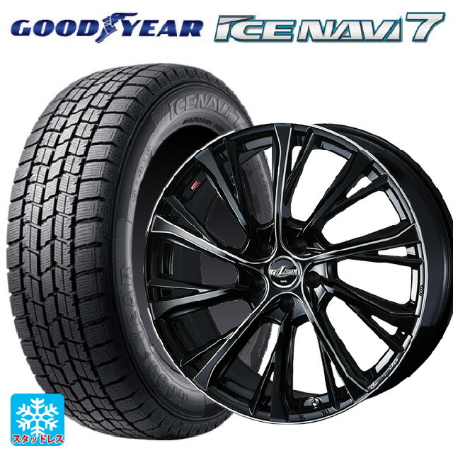 2023年製 225/45R18 91Q グッドイヤー アイスナビ7(数量限定) ウェッズ レオニス JG BK/SC 18-7J 国産車用 スタッドレスタイヤホイール4本セット｜タイヤホイール専門店コニシタイヤ