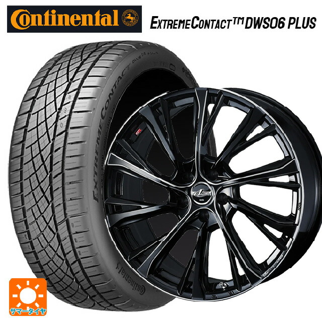 2024年製 225/50R18 95W コンチネンタル エクストリームコンタクト DWS06プラス 正規品 # ウェッズ レオニス JG BK/SC 18-7J 国産車用 サマータイヤホイール4本セット|タイヤホイール専門店コニシタイヤ