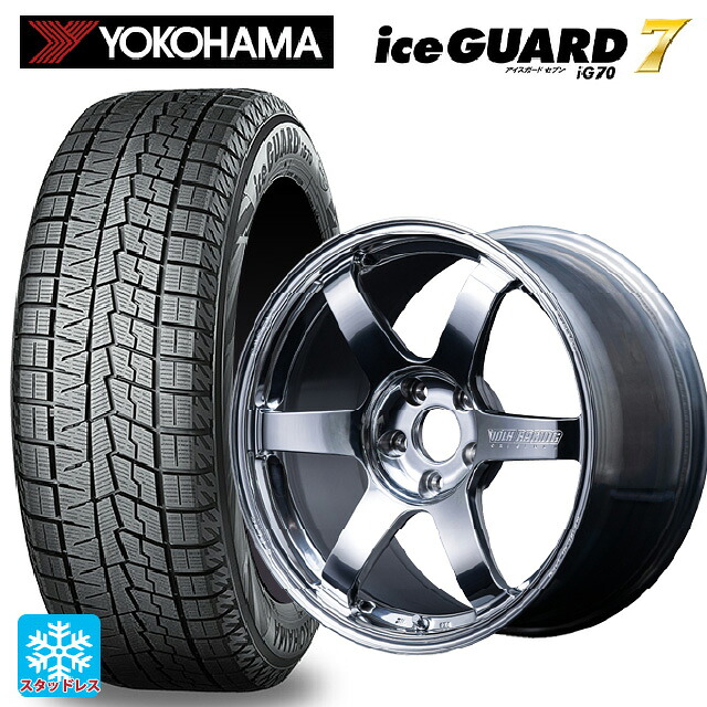 トヨタ bZ4X(11/15系)用 235/60R18 107Q XL ヨコハマ アイスガード7(IG70) # レイズ ボルクレーシング TE37サーガ Sプラス A.S.T. CB 新品スタッドレスタイヤホイール 4本セット