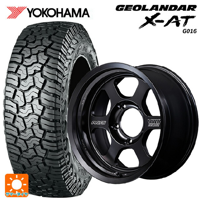 トヨタ ランドクルーザー70(GDJ76W)用 265/70R16 121/118Q ヨコハマ ジオランダー X-AT G016 ブラックレター 正規品 レイズ ボルクレーシング TE37 ブラックシャドウ LTD. PH 新品サマータイヤホイール 4本セット