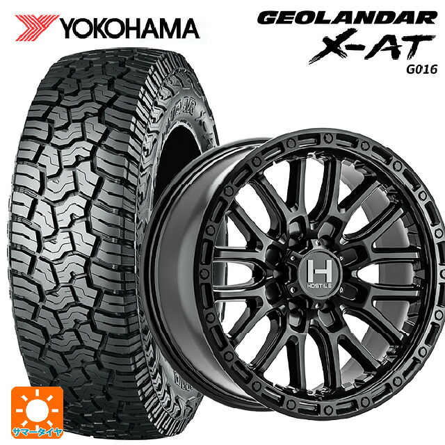 285/70R17 121/118Q ヨコハマ ジオランダー X-AT G016 ブラックレター 正規品 トライスターインターナショナル H135 リッジクレスト アスファルト 17-8J 国産車用 サマータイヤホイール4本セット