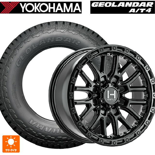225/65R17 102H ヨコハマ ジオランダー AT4 G018 ブラックレター 正規品 トライスターインターナショナル H135 リッジクレスト アスファルト 17-8J 国産車用 サマータイヤホイール4本セット