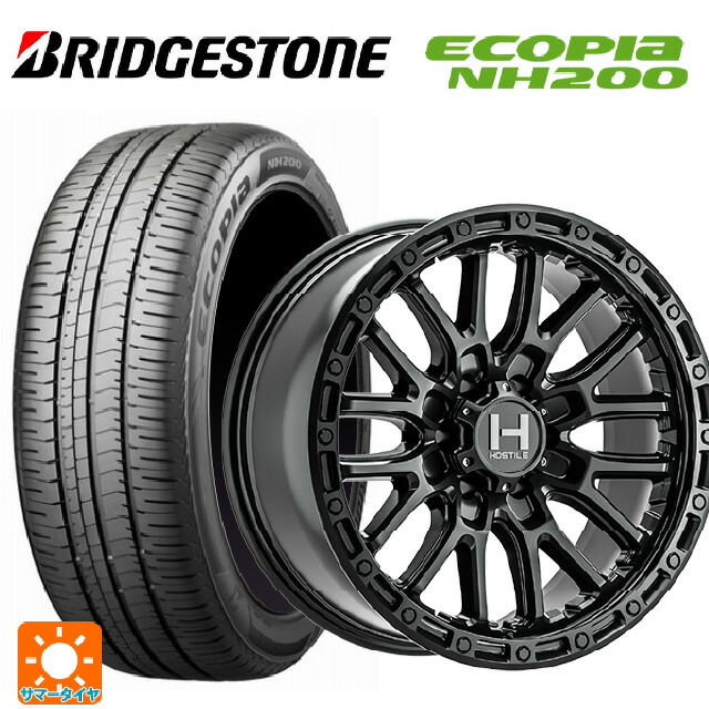 225/55R17 97V ブリヂストン エコピア NH200 正規品 トライスターインターナショナル H135 リッジクレスト アスファルト 17-8J 国産車用 サマータイヤホイール4本セット