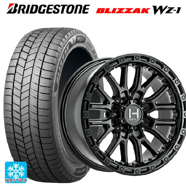 225/60R17 99Q ブリヂストン ブリザック WZ1 正規品 # トライスターインターナショナル H135 リッジクレスト アスファルト 17-8J 国産車用 スタッドレスタイヤホイール4本セット|タイヤホイール専門店コニシタイヤ