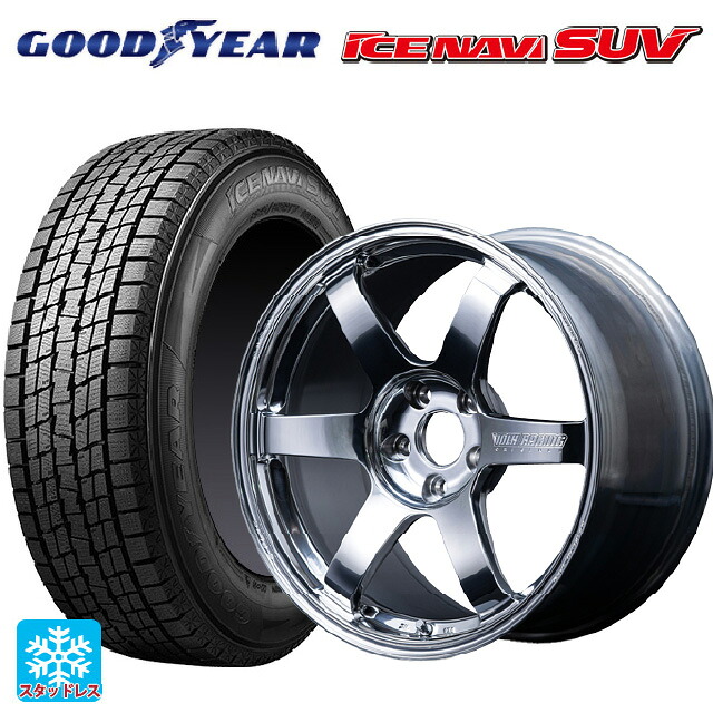 2024年製 235/55R18 100Q グッドイヤー アイスナビ SUV # レイズ ボルクレーシング TE37サーガ Sプラス A.S.T. CB 18-8.5J 国産車用 スタッドレスタイヤホイール4本セット