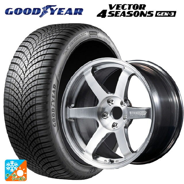 2024年製 255/45R20 105W XL グッドイヤー ベクター4シーズンズ ジェン3 # レイズ ボルクレーシング TE37サーガ Sプラス A.S.T. AB 20-8.5J 国産車用 オールシーズンタイヤホイール4本セット
