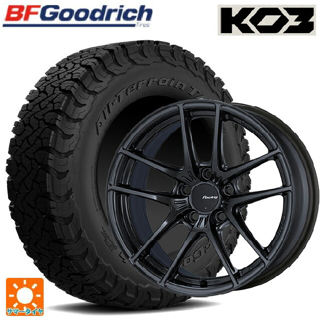 225/65R17 107/103S BFグッドリッチ オールテレーン TA KO3 ブラックレター 正規品 エンケイ レーシング NVR5 GM 17-8J 国産車用 サマータイヤホイール4本セット