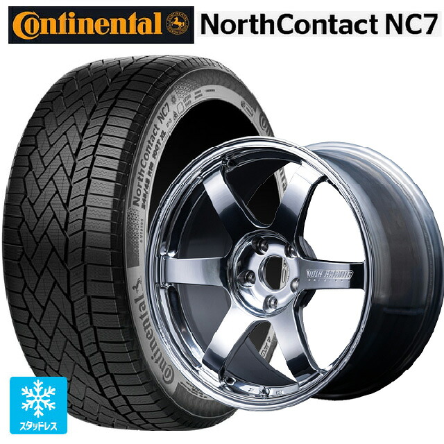 235/55R19 105T XL コンチネンタル ノースコンタクトNC7 正規品 レイズ ボルクレーシング TE37サーガ Sプラス A.S.T. CB 19-8.5J 国産車用 スタッドレスタイヤホイール4本セット