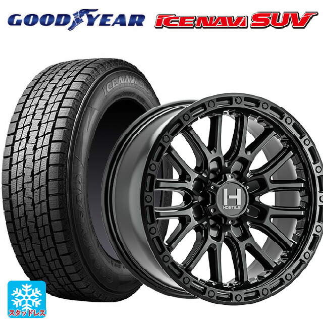 215/60R17 96Q グッドイヤー アイスナビ SUV # トライスターインターナショナル H135 リッジクレスト アスファルト 17-8J 国産車用 スタッドレスタイヤホイール4本セット|タイヤホイール専門店コニシタイヤ
