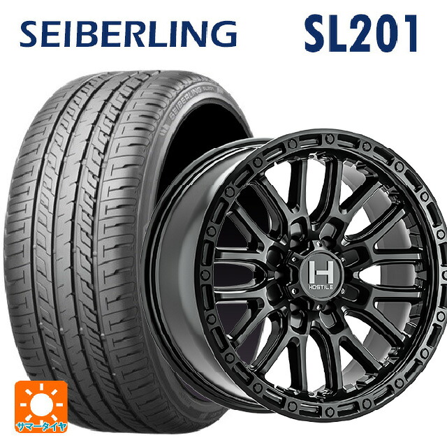 235/45R17 94W セイバーリング セイバーリング SL201(ブリヂストン工場生産) トライスターインターナショナル H135 リッジクレスト アスファルト 17-8J 国産車用 サマータイヤホイール4本セット|タイヤホイール専門店コニシタイヤ